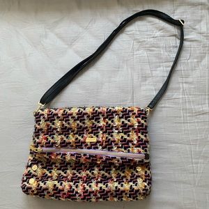 Hammit VIP Large Crossbody Clutch in Electric Tweed